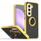 For Infinix Hot 50 Pro 4G Q Shadow 1 Series TPU + PC Phone Case with Ring(Yellow) - 1