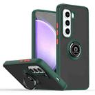 For Infinix Hot 50 Pro 4G Q Shadow 1 Series TPU + PC Phone Case with Ring(Dark Green) - 1