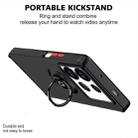 For Infinix Note 40 4G Q Shadow 1 Series TPU + PC Phone Case with Ring(Black+Red) - 3