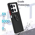 For Infinix Note 40 4G Q Shadow 1 Series TPU + PC Phone Case with Ring(Red) - 2