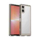For Sony Xperia 5 V Colorful Series Acrylic Hybrid TPU Phone Case(Transparent Grey) - 1