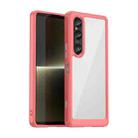 For Sony Xperia 1 VI Colorful Series Acrylic Hybrid TPU Phone Case(Red) - 1