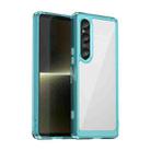 For Sony Xperia 1 VI Colorful Series Acrylic Hybrid TPU Phone Case(Transparent Blue) - 1