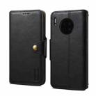 For Huawei Mate 30 Denior Cowhide Texture Wallet Style Leather Phone Case(Black) - 1