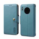 For Huawei Mate 30 Denior Cowhide Texture Wallet Style Leather Phone Case(Blue) - 1