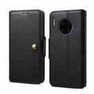 For Huawei Mate 30 Pro Denior Cowhide Texture Wallet Style Leather Phone Case(Black) - 1