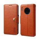 For Huawei Mate 30 Pro Denior Cowhide Texture Wallet Style Leather Phone Case(Brown) - 1