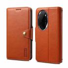 For Honor 100 Pro Denior Cowhide Texture Wallet Style Leather Phone Case(Brown) - 1