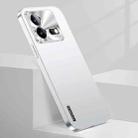 For vivo iQOO Neo 8 Pro Streamer Series Micro Frosted Metal Paint PC Phone Case(Silver) - 1