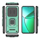 For Realme 12+ 5G Global Sliding Camshield TPU + PC Shockproof Phone Case with Holder(Green) - 3