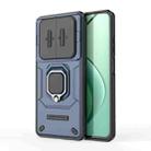 For Realme 12 5G Global Sliding Camshield TPU + PC Shockproof Phone Case with Holder(Blue) - 1