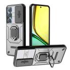For Realme C65 4G Global Sliding Camshield TPU + PC Shockproof Phone Case with Holder(Grey) - 1