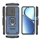 For Realme C63 4G Global Sliding Camshield TPU + PC Shockproof Phone Case with Holder(Blue) - 3