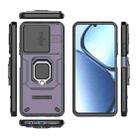 For Realme C63 4G Global Sliding Camshield TPU + PC Shockproof Phone Case with Holder(Purple) - 3