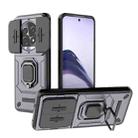 For Realme 13 Pro 5G Global Sliding Camshield TPU + PC Shockproof Phone Case with Holder(Purple) - 1