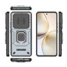 For Realme 14 Pro 5G Global Sliding Camshield TPU + PC Shockproof Phone Case with Holder(Grey) - 3
