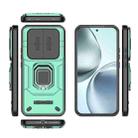 For Realme 14 Pro+ 5G Sliding Camshield TPU + PC Shockproof Phone Case with Holder(Green) - 3