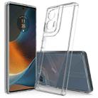 For Motorola Edge 50 Fusion Scratchproof Acrylic TPU Phone Case(Transparent) - 1