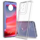 For Motorola Edge 50 Scratchproof Acrylic TPU Phone Case(Transparent) - 1