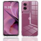 For Motorola Moto G55 Scratchproof Acrylic TPU Phone Case(Transparent) - 2