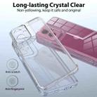For Motorola Moto G55 Scratchproof Acrylic TPU Phone Case(Transparent) - 3