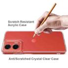 For Motorola Moto G35 Scratchproof Acrylic TPU Phone Case(Transparent) - 3