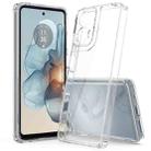 For Motorola Moto E14 4G Scratchproof Acrylic TPU Phone Case(Transparent) - 1