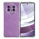 For Huawei Mate X5 Skin Feel Leather Texture Pearlescent Paint Shockproof Phone Case(Purple) - 1