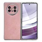 For Huawei Mate X5 Skin Feel Leather Texture Pearlescent Paint Shockproof Phone Case(Pink) - 1