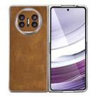 For Huawei Mate X5 Skin Feel Leather Texture Pearlescent Paint Shockproof Phone Case(Brown) - 1