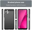 For T-Mobile REVVL 7 5G Carbon Fiber Brushed Texture TPU Phone Case(Black) - 2