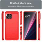 For T-Mobile REVVL 7 Pro 5G Carbon Fiber Brushed Texture TPU Phone Case(Red) - 2