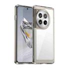 For OnePlus 12 Colorful Series Acrylic Hybrid TPU Phone Case(Transparent Grey) - 1