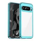 For Google Pixel 9 Pro XL Colorful Series Acrylic Hybrid TPU Phone Case(Transparent Blue) - 1