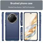 For Honor X60 Pro Carbon Fiber Brushed Texture TPU Phone Case(Blue) - 2