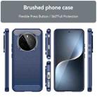 For Honor Magic7 Carbon Fiber Brushed Texture TPU Phone Case(Blue) - 2