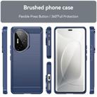 For Honor 300 Pro Carbon Fiber Brushed Texture TPU Phone Case(Blue) - 2