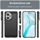 For Honor 400 Global Carbon Fiber Brushed Texture TPU Phone Case(Black) - 2