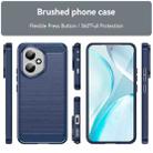 For Honor 400 Global Carbon Fiber Brushed Texture TPU Phone Case(Blue) - 2