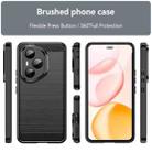 For Honor 400 Pro Global 160.8mm Carbon Fiber Brushed Texture TPU Phone Case(Black) - 2