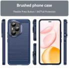 For Honor 400 Pro Global 160.8mm Carbon Fiber Brushed Texture TPU Phone Case(Blue) - 2