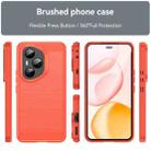 For Honor 400 Pro Global 160.8mm Carbon Fiber Brushed Texture TPU Phone Case(Red) - 2