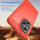 For Honor 400 Pro Global 160.8mm Carbon Fiber Brushed Texture TPU Phone Case(Red) - 3
