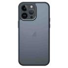 For iPhone 14 Pro Armor Precise Hole PC Hybrid TPU Phone Case(Black) - 1