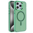 For iPhone 15 Pro Electroplated IMD Magsafe PC Hybrid TPU Phone Case(Green) - 1