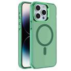 For iPhone 14 Pro Electroplated IMD Magsafe PC Hybrid TPU Phone Case(Green) - 1