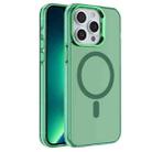 For iPhone 13 Pro Electroplated IMD Magsafe PC Hybrid TPU Phone Case(Green) - 1