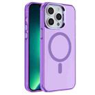 For iPhone 13 Pro Electroplated IMD Magsafe PC Hybrid TPU Phone Case(Purple) - 1