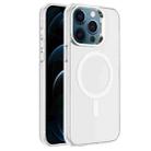 For iPhone 12 Pro Electroplated IMD Magsafe PC Hybrid TPU Phone Case(White) - 1
