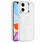 For iPhone 11 Electroplated IMD Magsafe PC Hybrid TPU Phone Case(White) - 1
